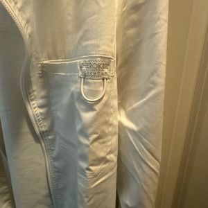 White scrub jacket